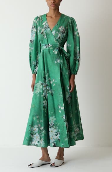 【Zimmermann】Waverly floral cotton wrap dress Zimmermann Waverly floral cotton wrap dress Zimmermann