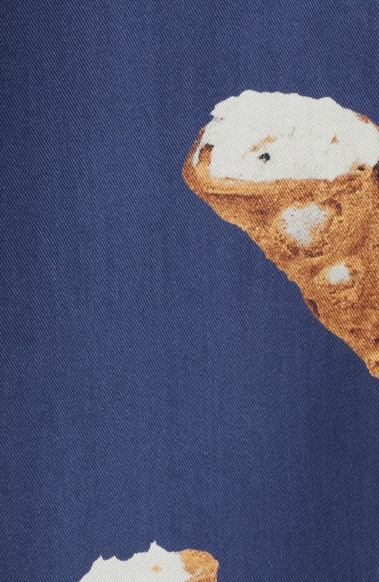 SANTO STUDIO Cafe Milano Graphic Pants, Alternate, color, Blue