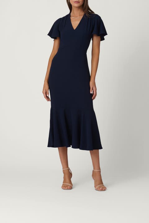 Stretch Crepe Lorrie Dress