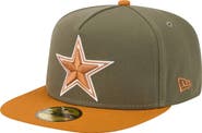 New Era Men's New Era Olive/Brown Dallas Cowboys 2-Tone Color Pack A-Frame 59FIFTY Fitted Hat