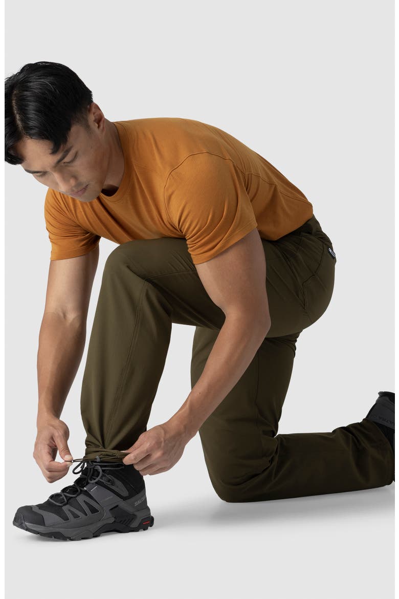 Ferrosi Stretch Nylon Slim Leg Pants, Alternate, color, DARK OLIVE