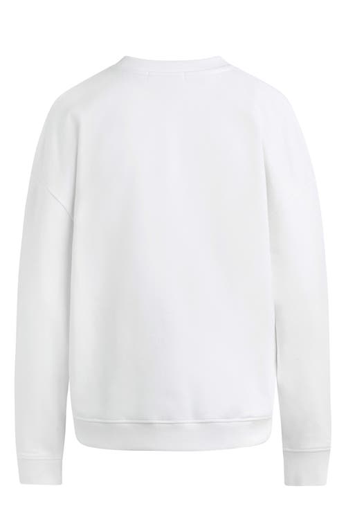 Favorite Daughter Sweatshirt In White W/wisteria