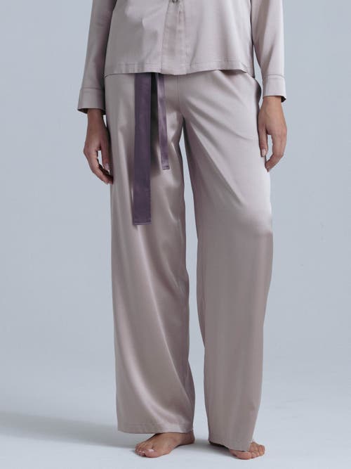 Alas Silk Pajama Pants In Neutral