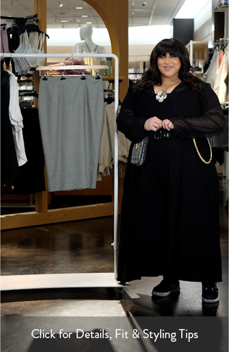 Etiopia Houndstooth Pencil Skirt, sales video thumbnail