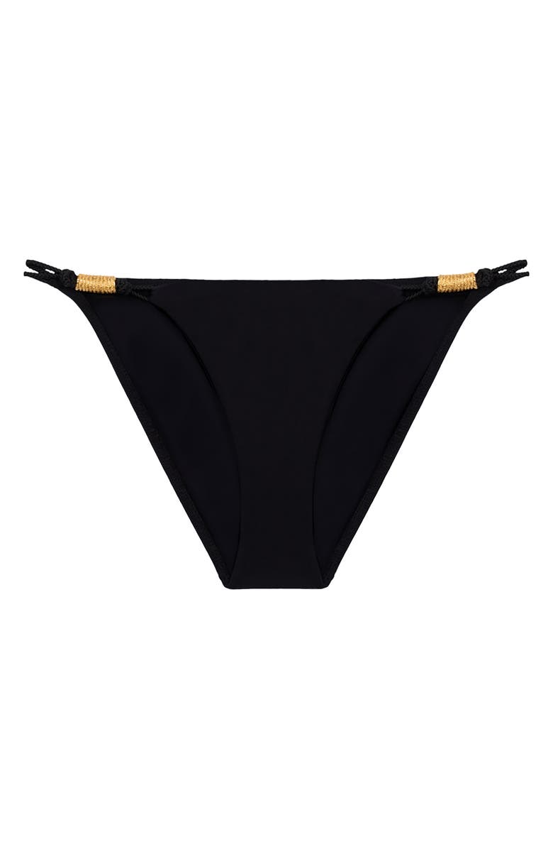 ViX Paula Hermanny Stacy Bikini Bottoms, Alternate, color, Black