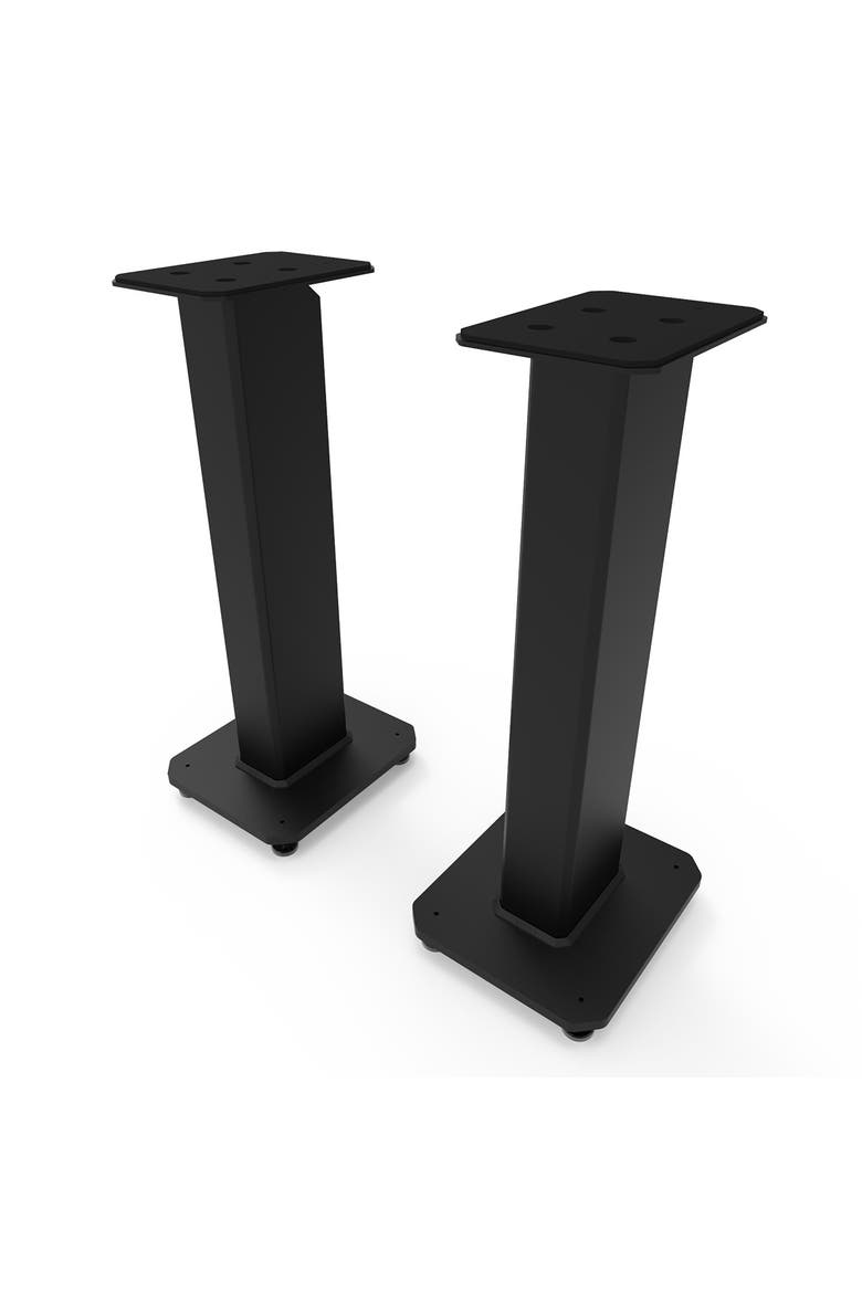 SX26 26" Tall Fillable Speaker Stands with Isolation Feet - Pair, Main, color, Black