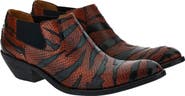 Versace Tiger Python Embossed Texan Boot