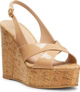 Stuart Weitzman Dayna Slingback Platform Wedge Sandal