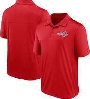 FANATICS Men's Fanatics Branded Red Washington Capitals Left Side Block Polo