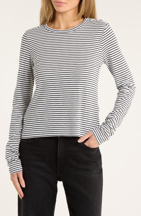 Long Sleeve Slub Knit Top