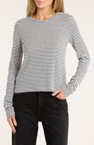 rag & bone Long Sleeve Slub Knit Top