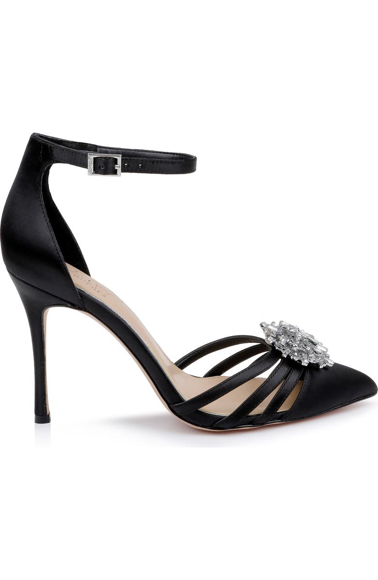 Jewel Badgley Mischka Violette Ankle Strap Pointed Toe Pump, Alternate, color,