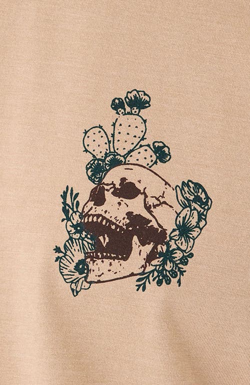 Threads 4 Thought Soft Wash Desert Skull Graphic T-shirt In Chai