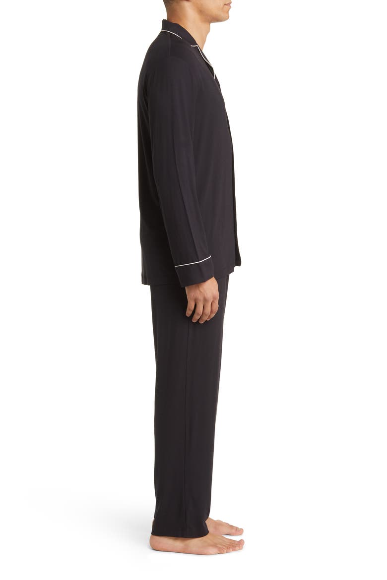 Moonlight Eco Pajamas, Alternate, color, BLACK