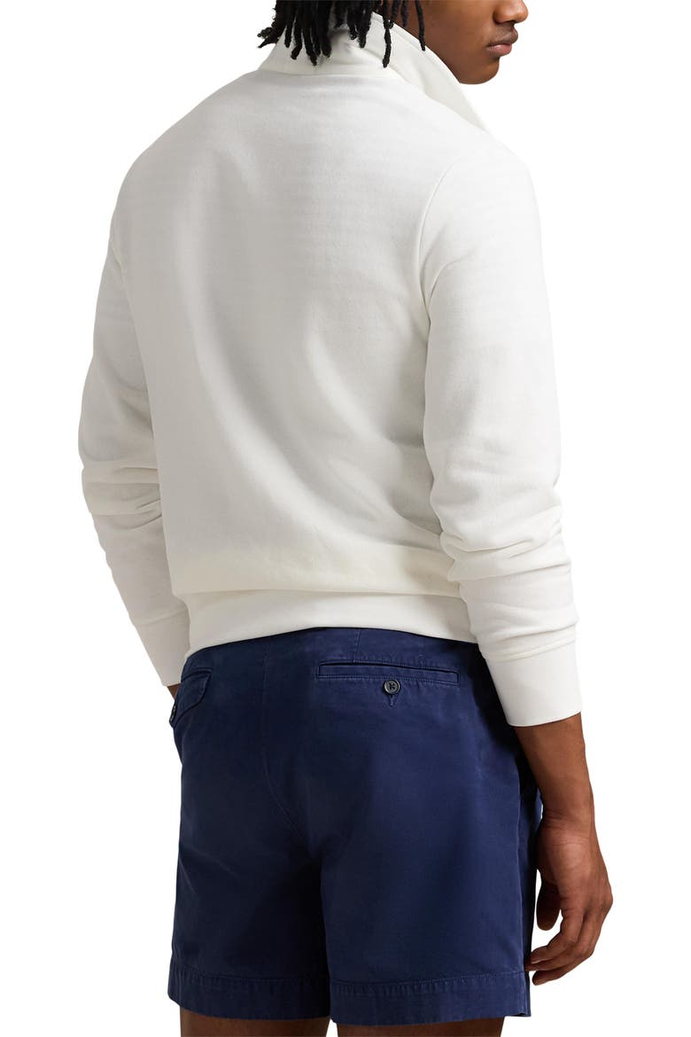 Logo Appliqué Quarter Zip Fleece Pullover, Alternate, color, WHITE