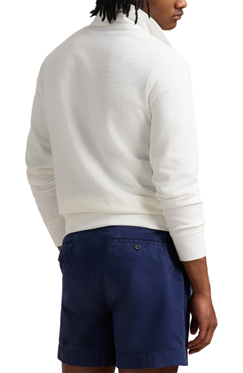 Polo Ralph Lauren Logo Appliqué Quarter Zip Fleece Pullover, Alternate, color, White