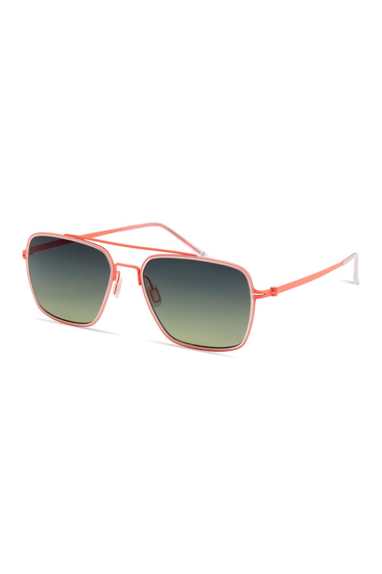 694 Sunglasses, Alternate, color, Fluoro Orange