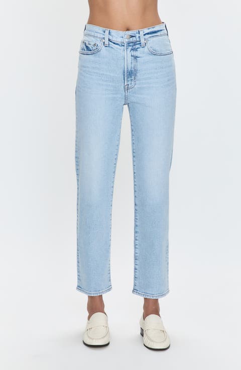 Charlie High Waist Ankle Straight Leg Jeans