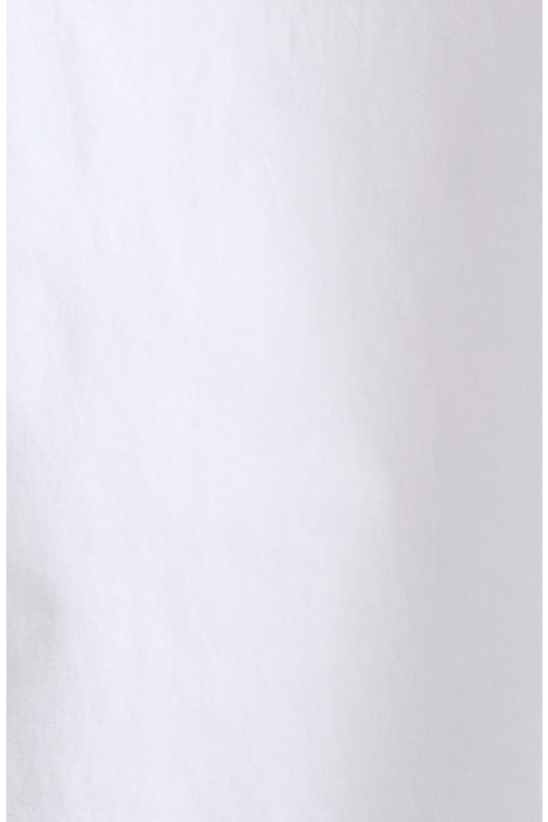Cotton Stretch Poplin Button-Up Shirt, Alternate, color, CLASSIC WHITE