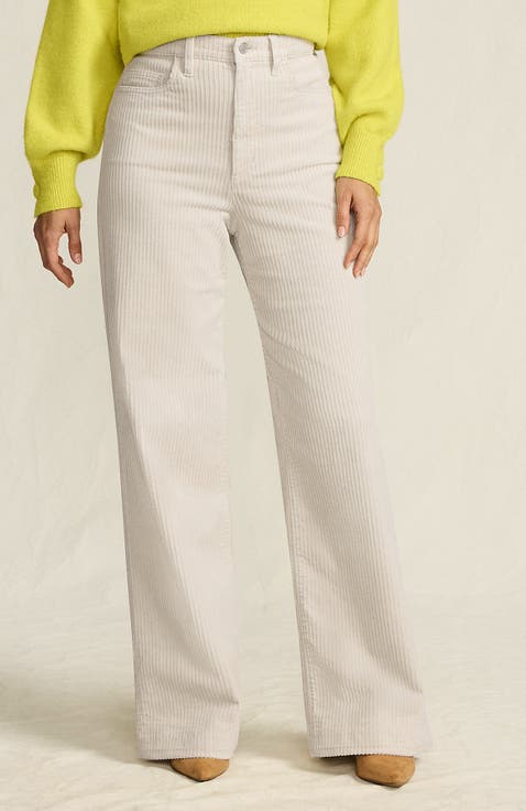 High Rise Wide Leg Corduroy Pants