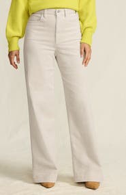 Lands' End High Rise Wide Leg Corduroy Pants
