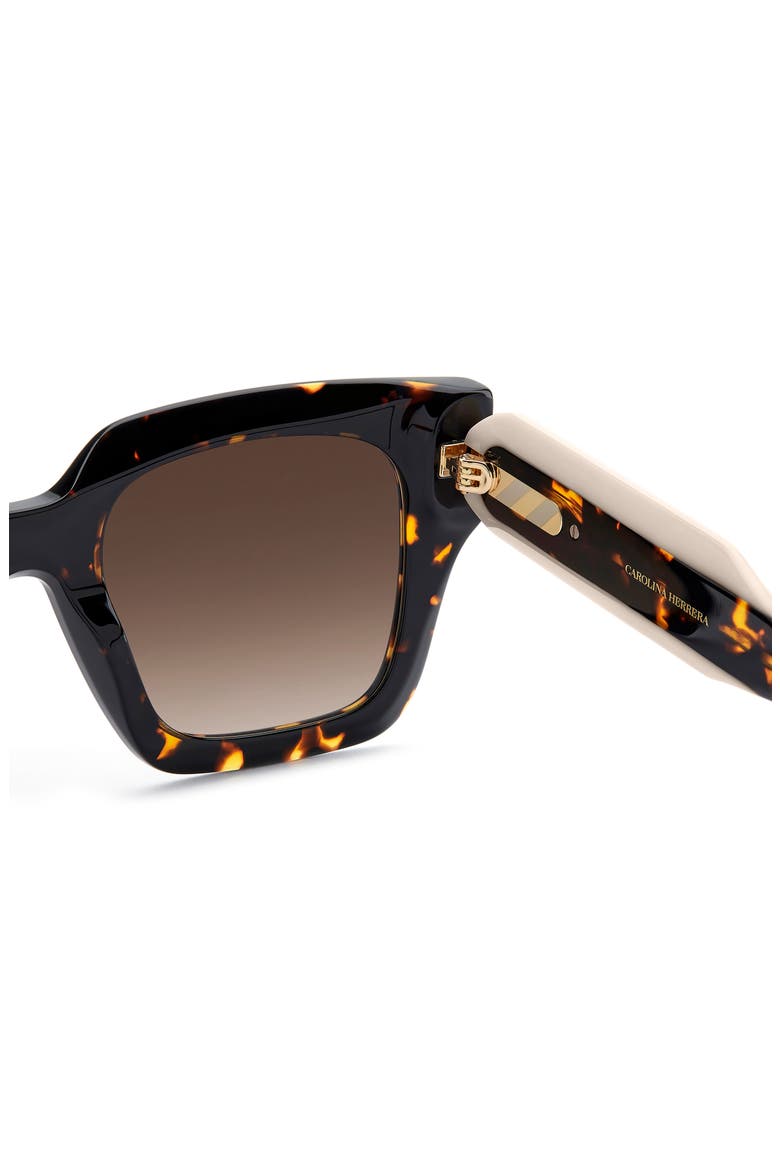 51mm Gradient Square Sunglasses, Alternate, color, HAVANA/ BROWN SF