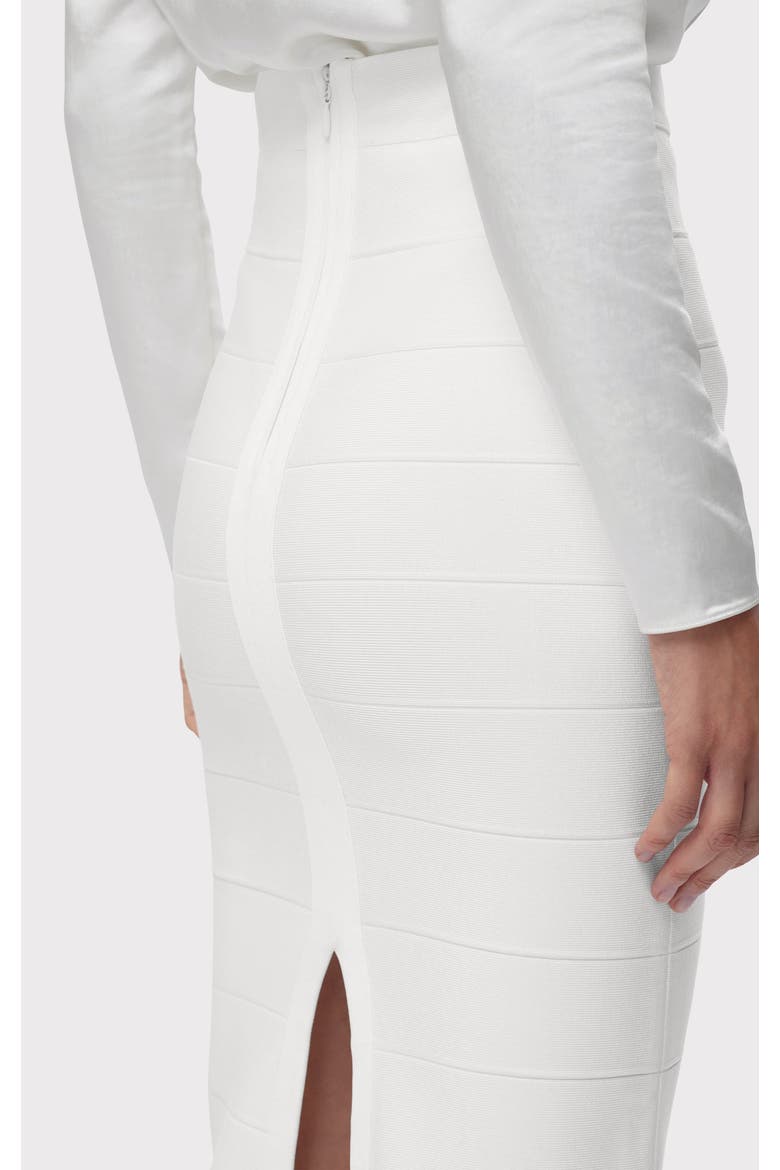Icon Bandage Pencil Skirt, Alternate, color, ALABASTER
