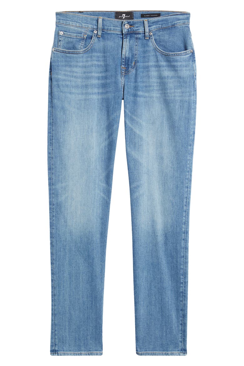 Slimmy Tapered Stretch Cotton Jeans, Alternate, color, PUZZLE