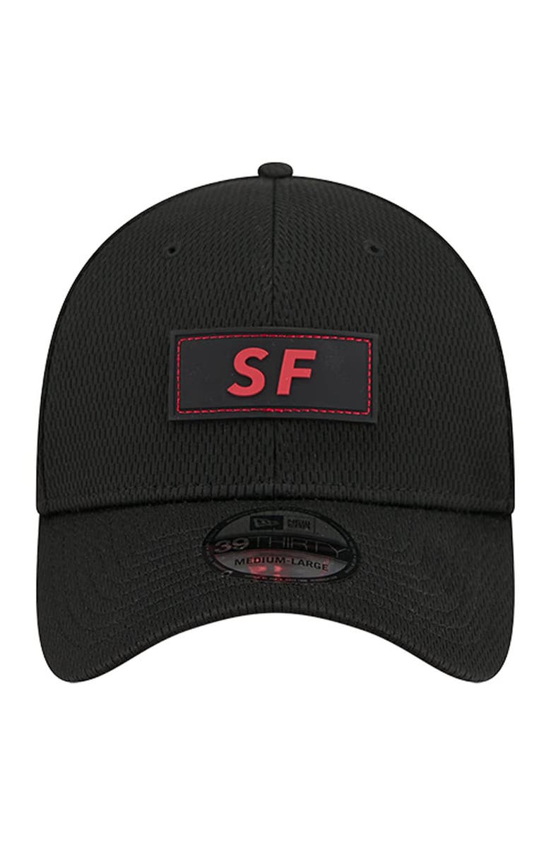 New Era Men
s New Era  Black San Francisco 49ers Scoreboard 39THIRTY Flex Hat, Alternate, color, 