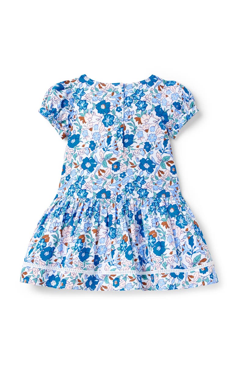 Janie and Jack Floral Corduroy Dress, Alternate, color, Blue