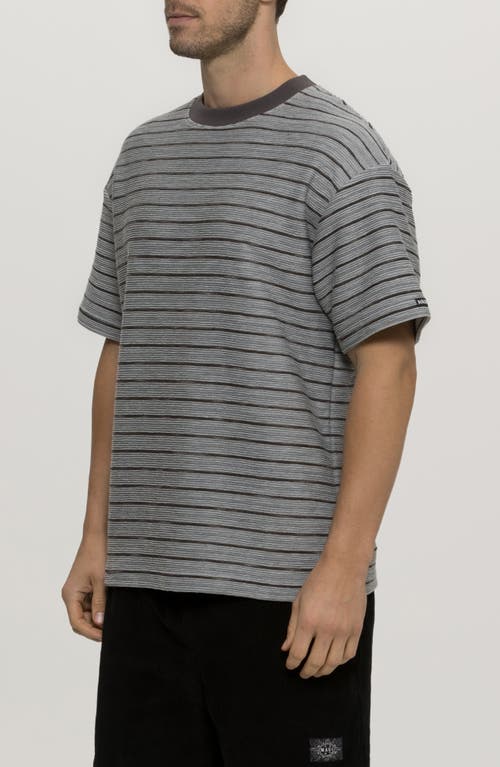 Maui And Sons Maui & Sons Dobby Days Oversize Stripe T-shirt In Iron