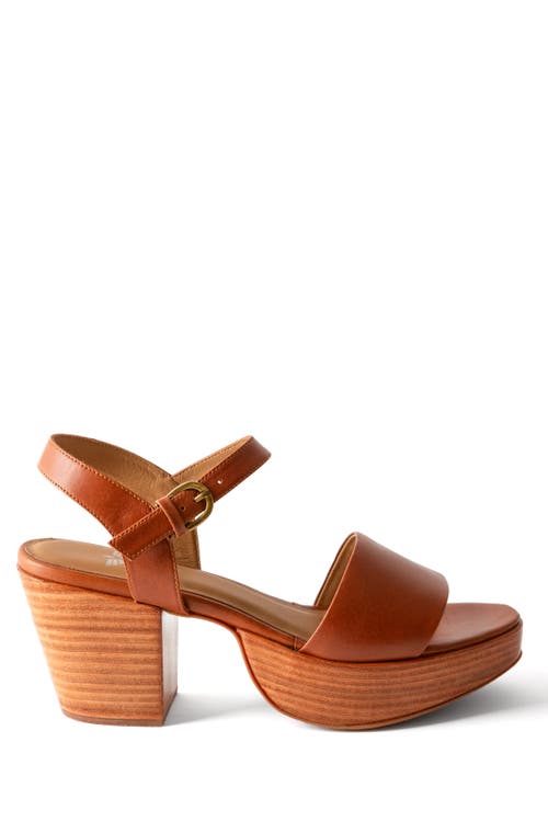 Fortress Hannah Platform Clog Sandal In Whiskey