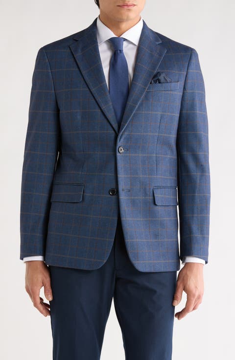 Slim Fit Plaid Sport Coat