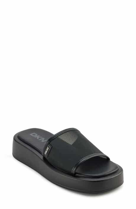 DKNY Orion Mesh Platform Slide Sandal