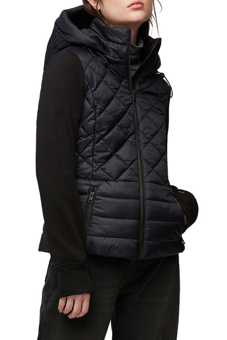 Alyssa Hooded Jacket, Alternate, color, BLACK