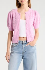 ASTR the Label Kaydence Bobble Stitch Cardigan