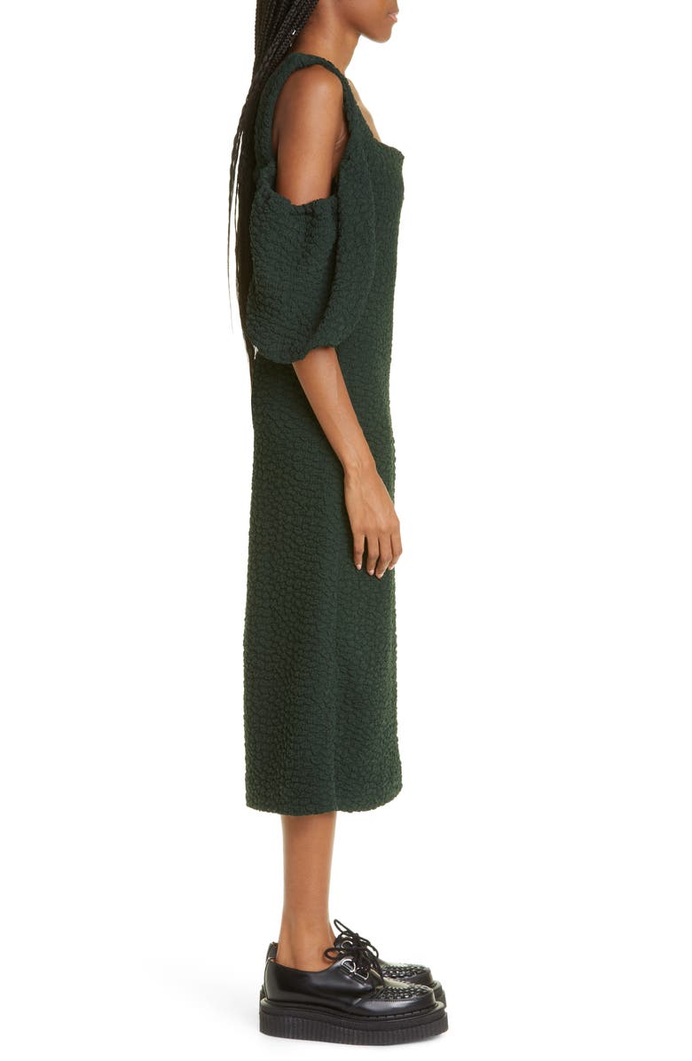 Stine Goya Niko Textured Cold-Shoulder Dress, Alternate, color, 4091 Fanfare