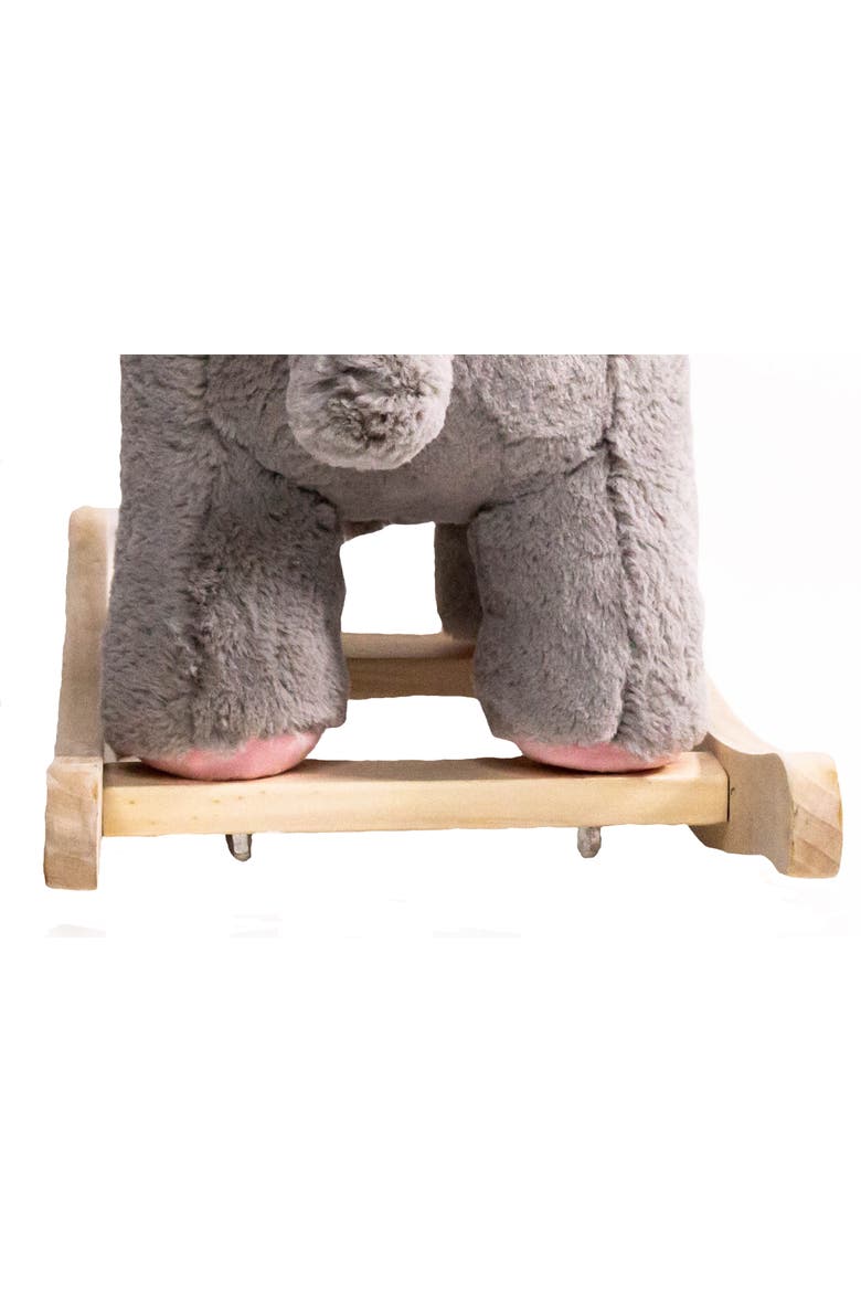 Rocking Elephant With Music, Plush Rideon Toy, Alternate, color, Multicolored