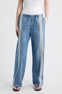 rag & bone Featherweight Logan Pull-On Wide Leg Track Pants