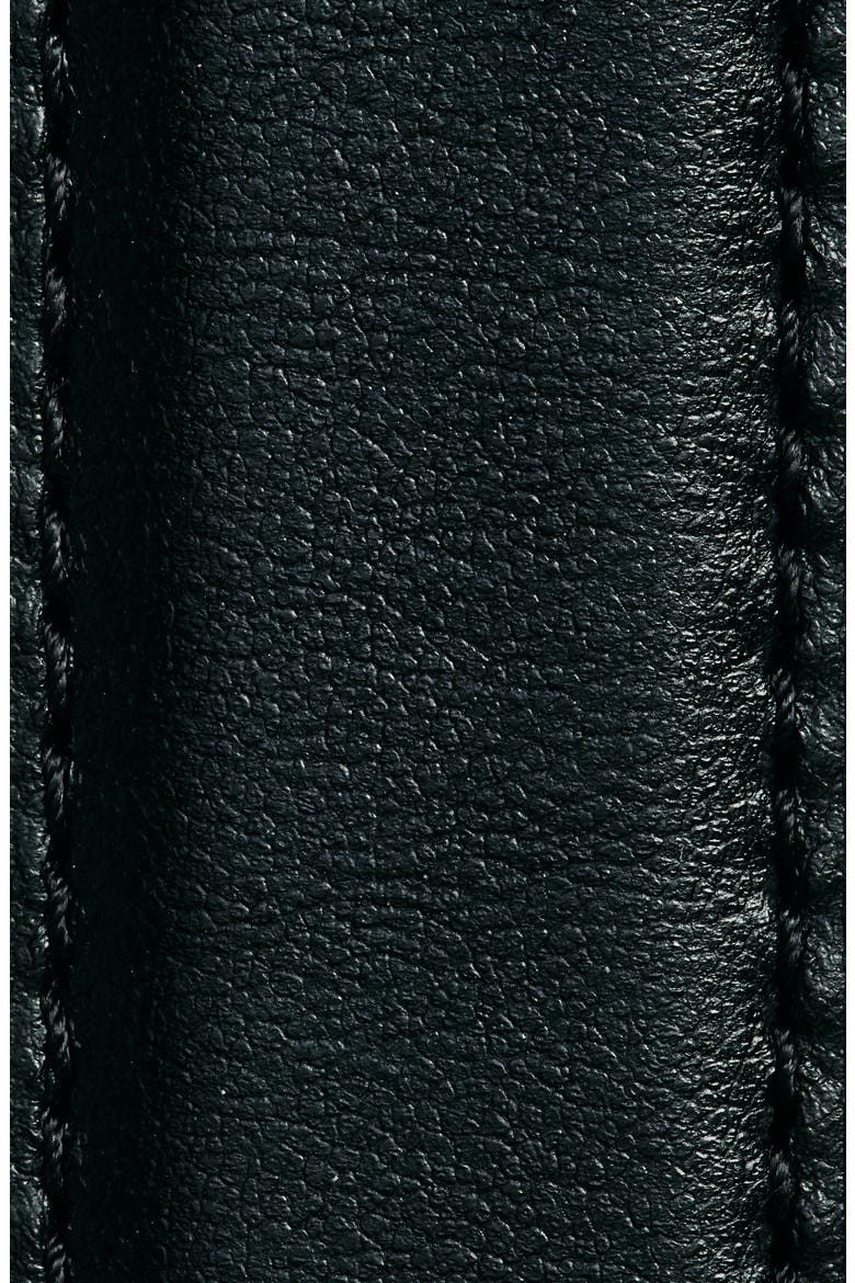 The Georgia Leather Belt, Alternate, color, GOLD SOLID BLACK