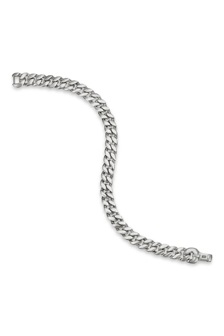 Curb Chain Bracelet, 8mm, Alternate, color, SILVER