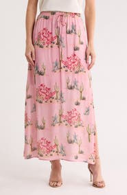 DR2 by Daniel Rainn Cactus Rose Maxi Skirt