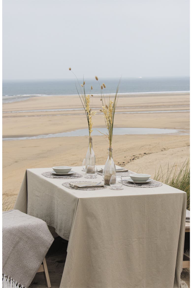 Beach Clean Oval Placemats Set of 6, Alternate, color, Natural Cork