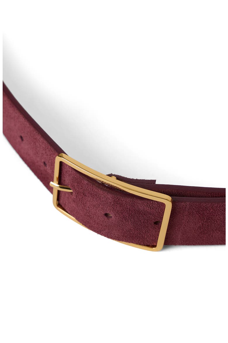 Milla Suede Belt, Alternate, color, BORDEAUX GOLD