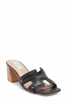 STEVEN Avina Block Heel Slide Sandal