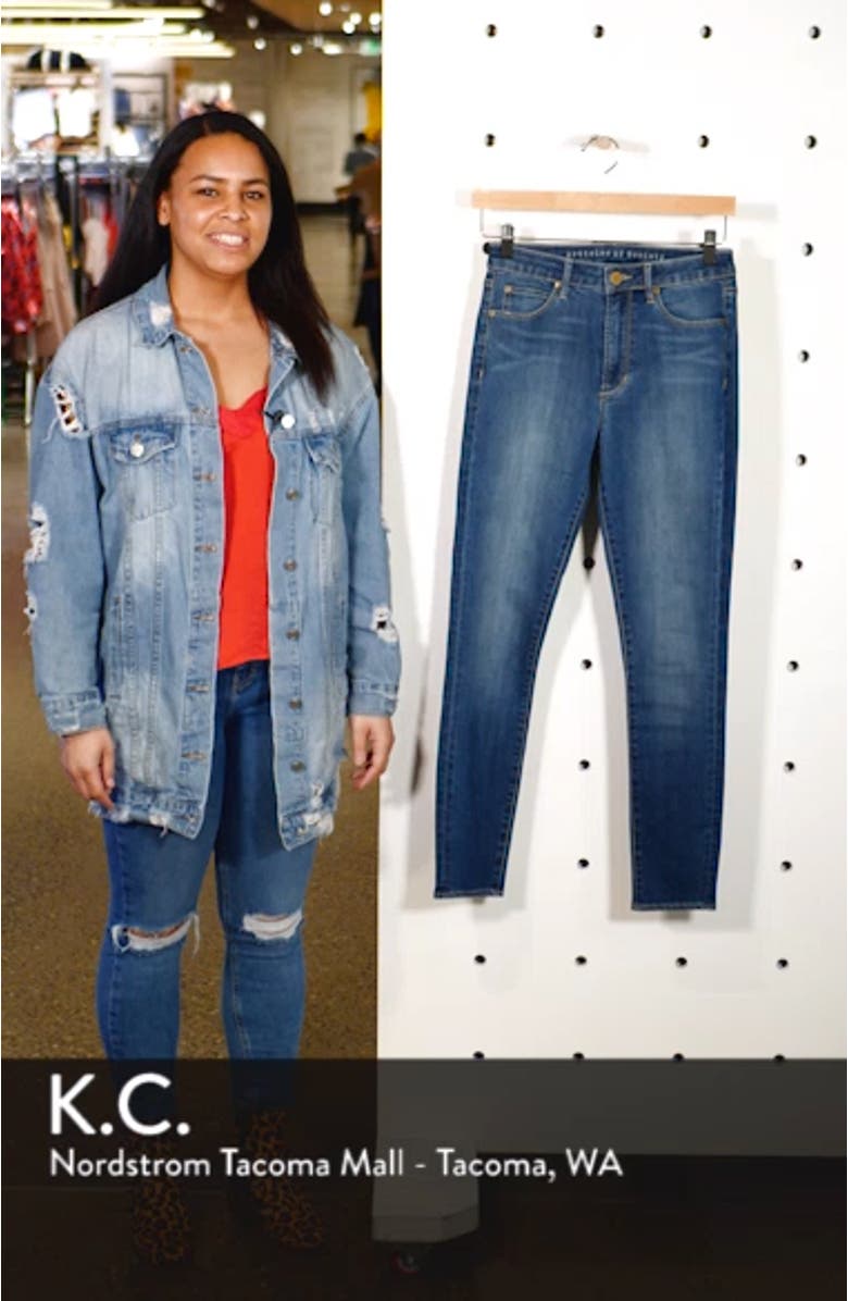 Heather High Waist Ankle Skinny Jeans, sales video thumbnail