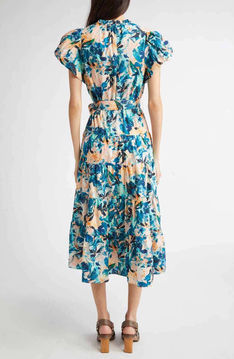 Ulla Johnson Ottilie Puff Sleeve Cotton Maxi Dress, Alternate, color, 