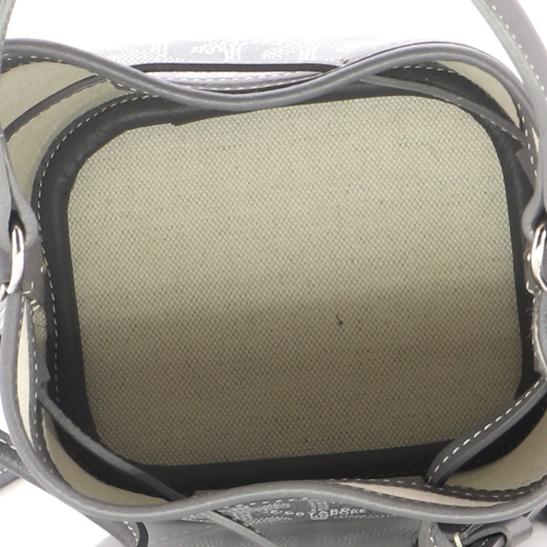 Petit Flot Bucket Bag Coated Canvas Mini, Alternate, color, Grey
