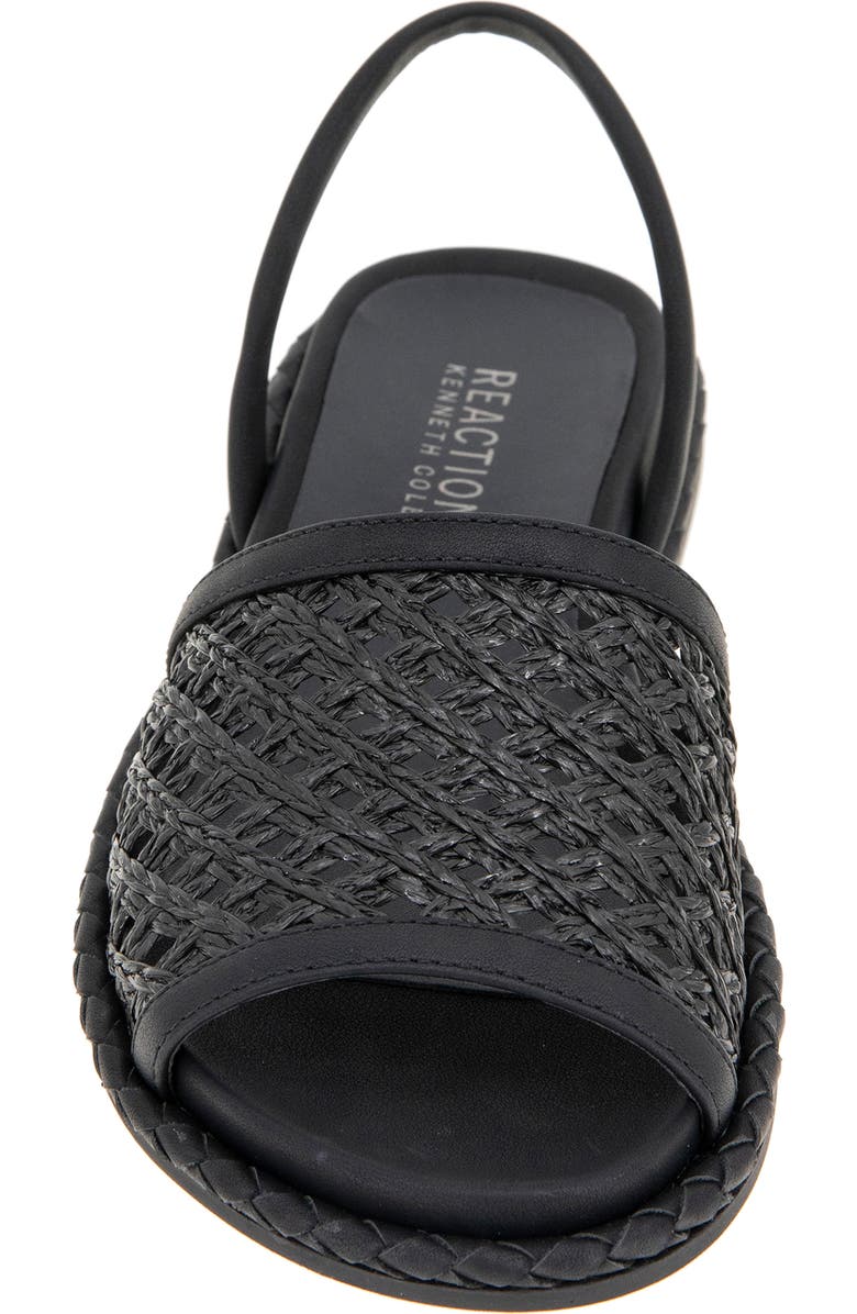 Reaction Kenneth Cole Savvi Slingback Sandal, Alternate, color, Black Raffia