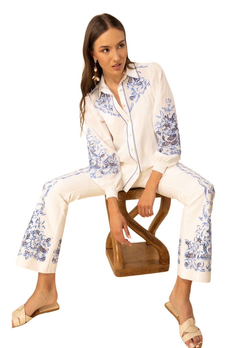 Hale Bob Jianna Embroidered Top, Alternate, color, 